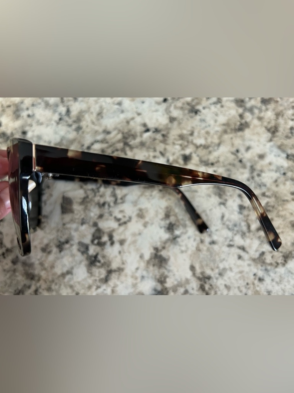 Warby Parker RheaTortoise Full Rim Sunglasses Rectangular Cat Eye w Hard Case - Picture 13 of 16